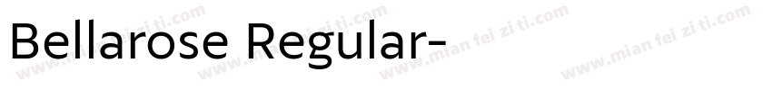 Bellarose Regular字体转换